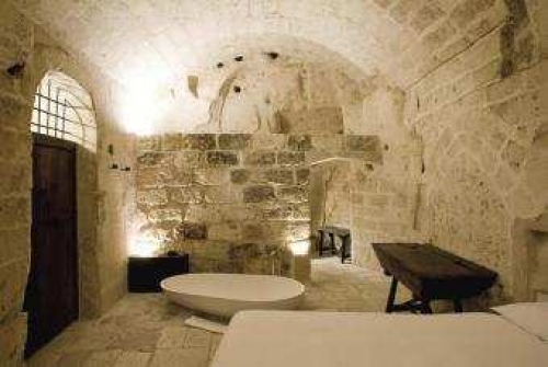   Habitaci&oacute;n del hotel Le Grotte della Civita, en Matera (Italia)- UDO MEINEL