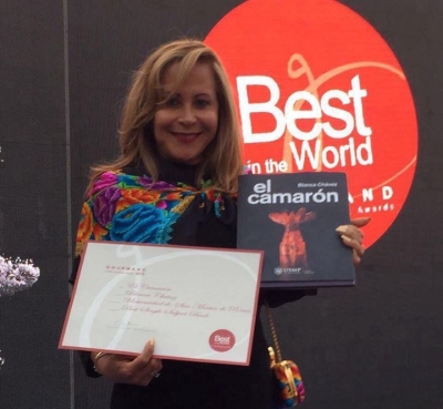 Blanca Ch&aacute;vez gan&oacute; el Gourmand CookBook Awards con "El Camar&oacute;n"