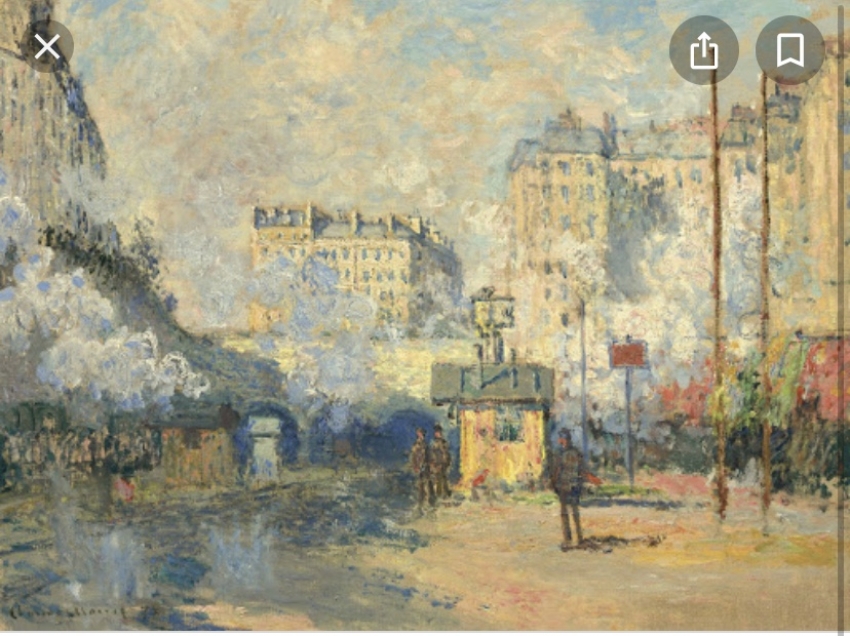 Exterior de la Gare de Sain Lazare (Claude Monet)