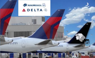 Aeromexico y Delta potencian su asociaci&oacute;n estrat&eacute;gica