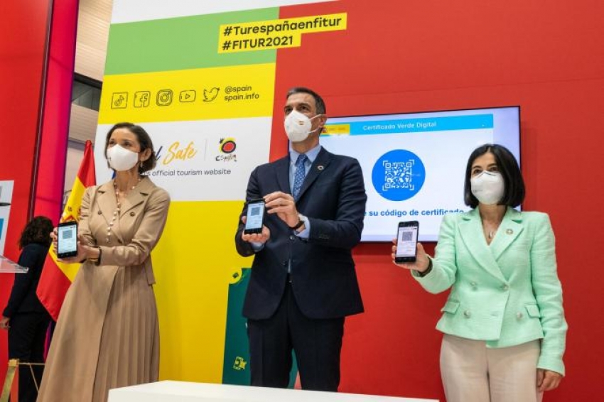 El Presidente de Espa&ntilde;a present&oacute; en FITUR el Certificado Verde Digital #Fitur2021EnElPDA