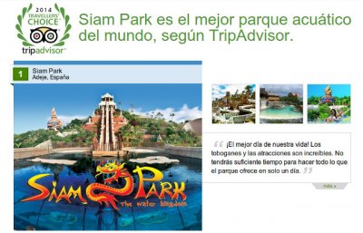 Siam Park es el mejor parque acu&aacute;tico del mundo, seg&uacute;n TripAdvisor