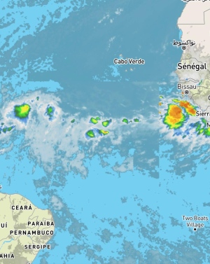 Imagen satelital en el momento del incidente