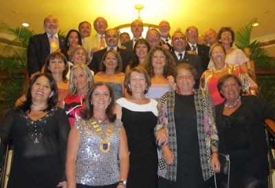 La delegación puntaesteña que viajó a Panamá