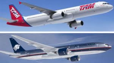 Aerom&eacute;xico y TAM Airlines se unen bajo un acuerdo de c&oacute;digo compartido