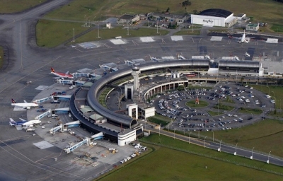 Vista a&eacute;rea del Aeropuerto Internacional Jose Mar&iacute;a Cordova de R&iacute;onegro.