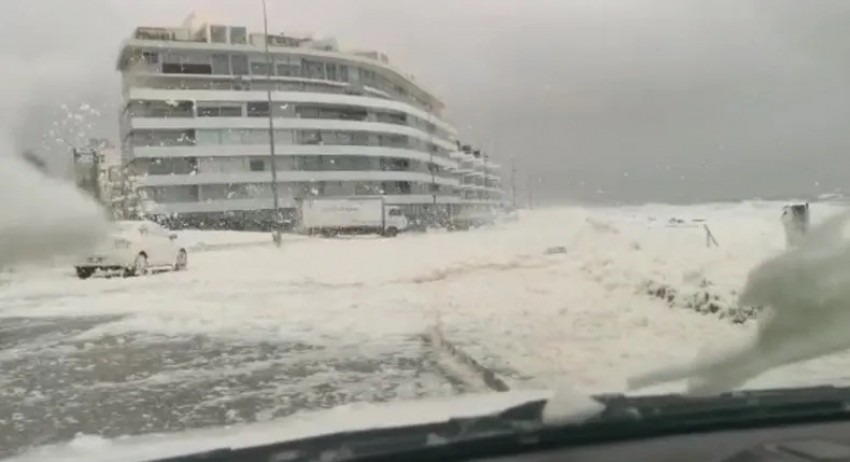 Imagen de la Playa de los Ingleses en Montevideo a la hora 11:18