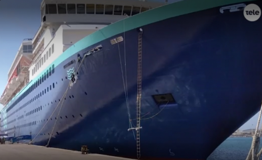 Uruguayos confinados en crucero fondeado en Dubai