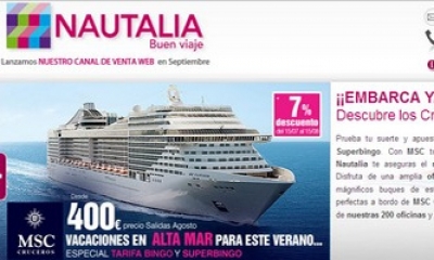 Nautalia arranca con la venta online a final de mes