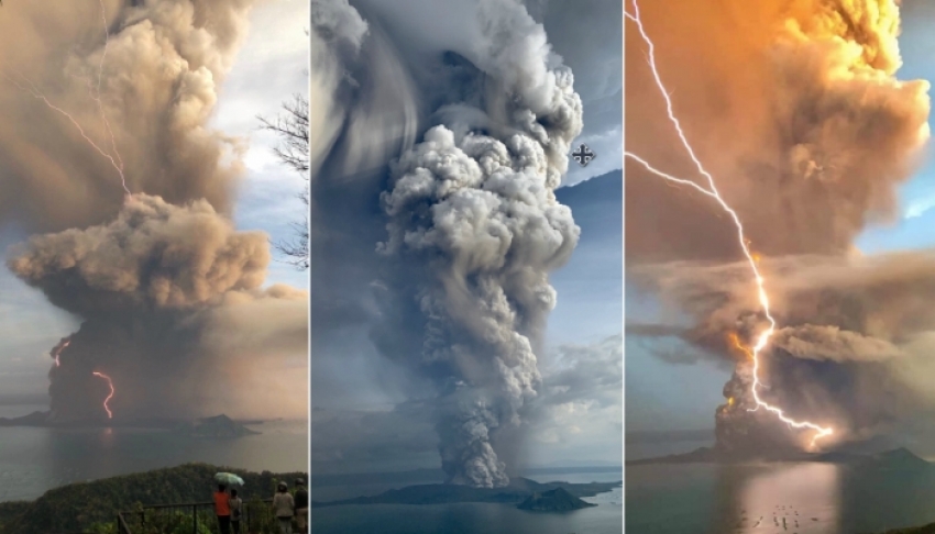 Filipinas: erupci&oacute;n del volc&aacute;n Taal ocasiona cierre de espacio a&eacute;reo