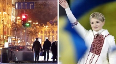 Izq.: Kiev, una de las ciudades donde se jugará la Eurocopa 2012. Der.: Julia Timoshenko 