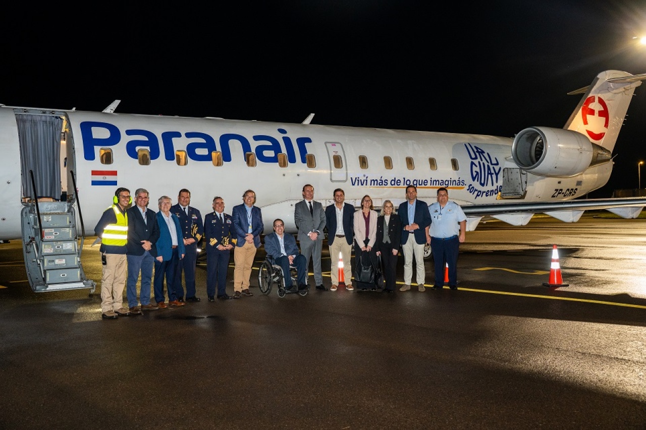 Paranair realizó vuelo inaugural de la ruta entre Montevideo y Rivera