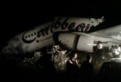 Un 737 se parte en dos en Guyana y causa varios heridos