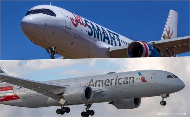 Jet Smart y American Airlines