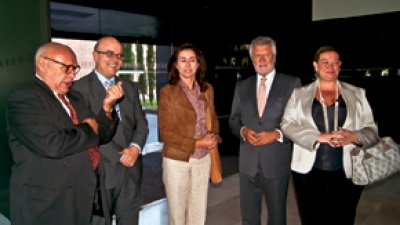 Quino Moreno Pdte. de AMPRETUR, Fabi&aacute;n Due&ntilde;as Pdte. de Formentur,. &Aacute;ngeles Alarc&oacute;, Directora General de Turismo de la Comunidad de Madrid, Luis Fern&aacute;ndez Matamoros, director de AMPRETUR y Marta Viyuela,  Concejala de Cultura y Turismo del Ayto. de Alcala de Henares