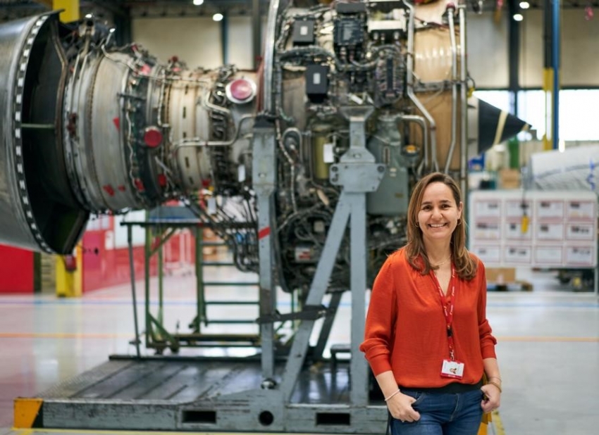 Eylo Gonz&aacute;lez Merino, ingeniera aeron&aacute;utica, directora del Taller de Motores de Iberia