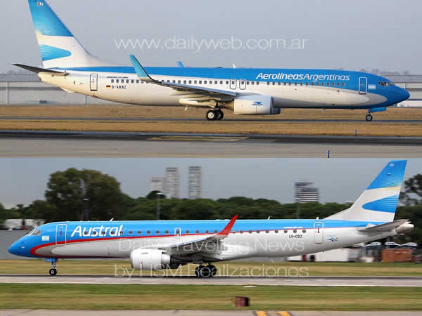 Pilotos de Aerol&iacute;neas Argentinas y Austral anuncian paro por 48 horas